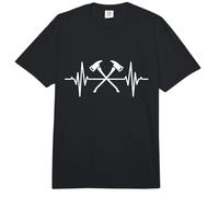 Hache de Pompier Heartline Pompier volontaire Comfort Colors Adult Heavyweight T-Shirt