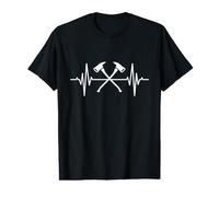 Hache de Pompier Heartline Pompier volontaire T-Shirt Graphique avec Valeur