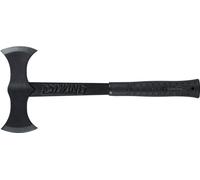 Hache double ESTWING Black Eagle avec manche en vinyle noir, 1060 g, avec housse de protection en nylon