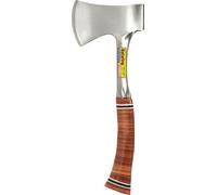 Hache ESTWING avec manche en cuir, 70 mm, 610 g, avec housse de protection en nylon | Hache parfaite pour diverses applications, du hachage à la sculpture |