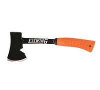Hache ESTWING avec manche en vinyle orange, 85 mm, 850 g, avec housse de protection en nylon | Parfaite pour toutes les activités de plein air | Pour couper des bûches, des petits arbres et des branch