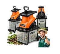 Hache-Paille Électrique 3000W Asthäcksler 45mm Calme Avec Receveur 55L