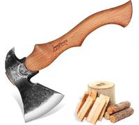 Hache viking forgée à la main 38cm pour le fendage du bois et le camping