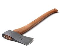 Hachette de bûcheron forgée à la main, modèle HY 10, longueur de 708 mm, avec manche en bois de hickory