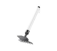 Hachette de jardin pour désherber - Creuseuse manuelle - Râteau de jardin ergonomique avec longueur réglable de 28 à 98,5 cm - Pour récolte, agriculture, plancher le sol, ferme, pelouse, parc, terrain
