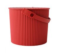 Hachiman Seau de rangement rond - Rouge