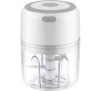 Hachoir à ail électrique 250 ml - Rechargeable - Blanc
