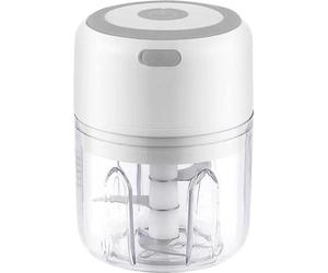 Hachoir à ail électrique 250 ml - Rechargeable - Blanc