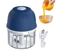 Hachoir à Ail Électrique Broyeur de Légumes USB Rechargeable 300 ml | Moulin À Ail Électrique Pour Aliments pour Noix Piment Légumes Gingembre Fruits Viande Assaisonnements et