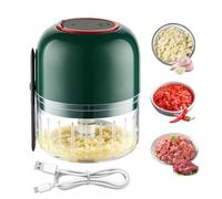 Hachoir à Ail Électrique Broyeur Rotatif Haute Vitesse Sans Fil | Mini Robot Culinaire Électrique de Cuisine pour Piments Pommes de Terre Carottes Gingembre Cuisinier Amateur Parent