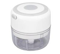 Hachoir à Ail électrique, Mini Broyeur à Ail Manuel Rechargeable par USB de 100 Ml (WHITE)