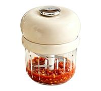 Hachoir à ail électrique - Mini hachoir électrique pour aliments, pour une utilisation en cuisine, maison, appartement, restaurant, camping et pique-nique, ail, salade, légumes, oignons