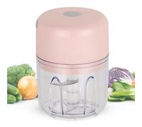 Hachoir à ail électrique portable, portable, portable, sans fil, en acier inoxydable 304, petit, rechargeable par USB, pour légumes, p