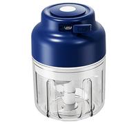 Hachoir à ail, hachoir à ail électrique broyeur sans fil portable avec 6 lames chargement USB nourriture électrique pour oignon, gingembre, nourriture pour bébé