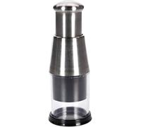 Hachoir à ail manuel avec lame en acier inoxydable | Pour oignons et gingembre, poivrons et légumes, mini hachoir, design presse à main, lame en acier inoxydable
