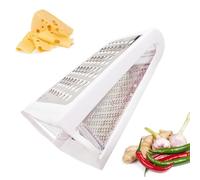 Hachoir à fromage antidérapant, de qualité alimentaire, râpe double face | Râpe ergonomique pour gingembre, ail, chocolat, noix, maison, restaurant, camping, cuisine