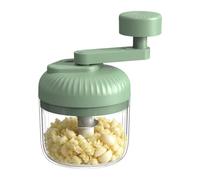 Hachoir à légumes à manivelle - Outil réglable sans électricité - Mini robot de cuisine manuel - Pour salade de fruits, gingembre, piment, oignons, cuisiniers amateurs et amateurs de préparation des