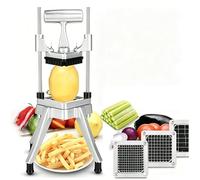 Hachoir à légumes commercial - Coupe-frites avec lames en acier inoxydable, coupe-légumes manuel et trancheuse pour oignons, fruits, cuisine et restaurant