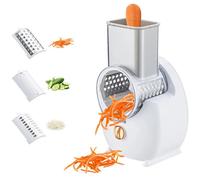 Hachoir à légumes électrique, Râpe à fromage électrique rotative avec 3 lames, broyeur à fromage pour usage domestique cuisine