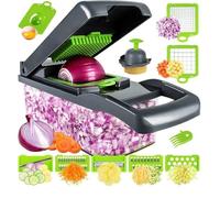 Hachoir à légumes , hachoir à oignons professionnel, hachoir multifonction 13 en 1, hachoir de cuisine à 8 lames