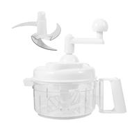 Hachoir à Légumes Manuel, Robot Culinaire à Manivelle, Acier Inoxydable | Coupe, Mélange et Agitation, pour Viande, Fruits et Légumes Kit à Trois Lames, Usage Bébé et Garçon et Couleur Aléatoire