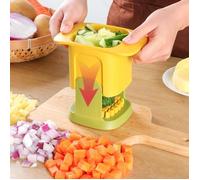 Hachoir à légumes multifonctionnel, coupe-frites, ménage, coupe-oignon à pression manuelle, trancheuse à concombre, outils de
