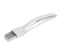 Hachoir à Oignons avec Couvercle - Acier Inoxydable Shred Silk le Couteau Coupeur D'Oignon Couteau à L'Oignon Vert Coupe-Oignons Verts Trancheuse RâPe Chopper Rapide pour la Cuisine
