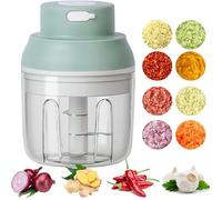 Hachoir à oignons, coupe-oignons, coupe-légumes électrique, hachoir à ail électrique, 250 ml, chargement USB, pour une utilisati