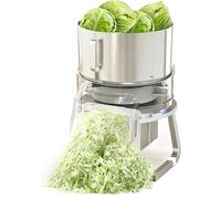 Hachoir Électrique À Chou, Hachoir À Laitue Professionnel Avec Entrée Dalimentation De 28,5 Cm, Épaisseur De Coupe Réglable De 1 À 8 Mm, Débit De 100 Kg/h, Facile À Nettoyer, Pour Chou Et Oignon