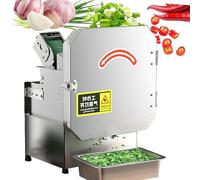Hachoir électrique à légumes avec bande transporteuse de 7 cm, épaisseur réglable de 1,5 à 35 mm pour carottes, pommes de terre, oignons