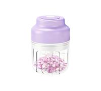 Hachoir électrique à légumes de 320 ml - Hachoir alimentaire rechargeable via USB sans fil | Ustensile de cuisine compact pour fruits et épices | Appareil de cuisine versa