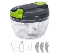 Hachoir Manuel, Coupe-oignons - Hachoir Manuel avec Cordon en Tant que Coupe-légumes - Hachoir Multi-légumes - Capacité 520 ml, pour Oignon, D'ail, Viande