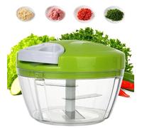 Hachoir Manuel Mini Broyeur Lames Inox Fruits Légumes Viandes 13x10cm