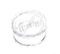 Hachoir manuel transparent multifonction pour herbes, oignons, noix, outil de cuisine facile à nettoyer (blanc transparent)