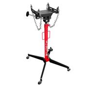 Hack - Vérin hydraulique de fosse max 500 kg H210 cm pour transmission moteur auto avec roues en acier rouge