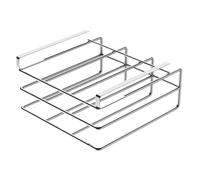 Hacking Board Holder Rack - Organiseur de planche à découper, suspendu, montage sans perçage, organisateur de placard de cuisine, couvercle de casserole de cuisine peu encombrant, étagère de rangement
