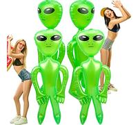 Haconba Lot de 4 extraterrestres gonflables géants de 170 cm pour fête sur le thème des extraterrestres, Halloween, décoration d'intérieur