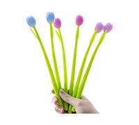 Hadavaka Stylo à Bille Tulipe Encre Gel Noire 0.38 Mm, Frais et Mignon (12 pcs)