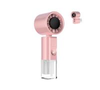 HADAVAKA Ventilateur Brumisateur Portable, Ventilateur Brumisateur Personnel Rechargeable Par Usb, Rafraîchissant Portable Et Léger Pour Les Activités De Plein Air Et L'été (Pink)