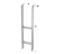 hadra hadra Support de poteau H tzn 71 Épaisseur 5,6 mm CE Quantité:1