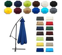 HaeBnug Auvent De Remplacement pour Parasol 2,0/2,3/2,5/2,7m/3,0m, 6 Baleines/8 Baleines Toile De Parasol Déporté Remplacement L'auvent de Jardin de Remplacement
