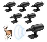 Haefan 6 Pièces Sifflet Ultrason Anti Gibier - Effaroucheur Vent Actif pour Voiture, Dispositif Protection Animaux, Anti Collision Cerf Sanglier, sans Pile, pour Auto Camion Moto