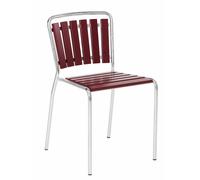 Haefeli Chaise Outdoor Embru Rouge vin RAL 3005 - EMBRU 1020200 RAL 3005