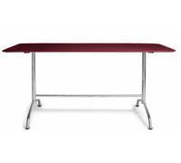 Haefeli Table à manger Outdoor L 180 x P 80 x H 74 cm Embru Rouge vin RAL 3005 - EMBRU 1020135 RAL 3005