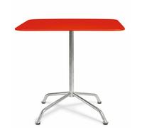 Haefeli Table de jardin Outdoor L 80 x P 80 x H 74 cm Embru Rouge trafic RAL 3020 - EMBRU 1020133 RAL 3020