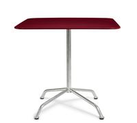 Haefeli Table de jardin Outdoor L 80 x P 80 x H 74 cm Embru Rouge vin RAL 3005 - EMBRU 1020133 RAL 3005