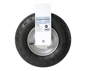 Haemmerlin HAEMMERLIN Roue pneumatique avec jante métal et axe 400 x 100 mm 400x100mm Quantité:1