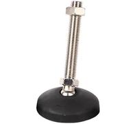 HAEUYA 2 pièces Pieds de nivellement Glissement Meubles réglables diamètre 80MM Base en Nylon Joint Universel fileté M8 ~ M20 for Machines d'atelier équipements(D80 X M16x100mm)