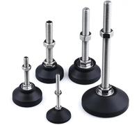 HAEUYA Pieds de nivellement réglables for Meubles, Pieds D40 M4 M5 M6, Longueurs boulons 15 à 100mm, Paquet 2(D40xm6x60)