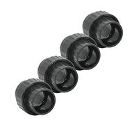 HAF Lot de 4 raccords en PVC de 63 mm - Manchon adhésif x manchon adhésif - Adaptateur en PVC gris - PN16 pour tuyau en PVC, raccord de piscine, tuyau de piscine, tuyau de pression, canalisation et